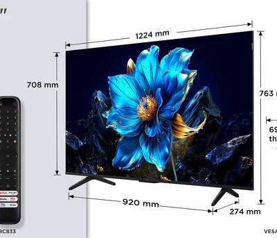 Image de TCL P7K 55P7K TV 139,7 cm (55") 4K Ultra HD Smart TV Wifi Métallique 450 cd/m²