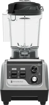Produktbild von KitchenBrothers Power Standmixer - 1600W - 2L - Smoothie Maker - Eiscrusher - Metallic Grau