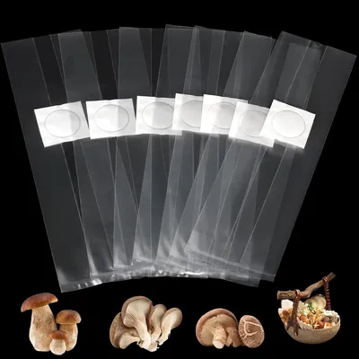 Obrázok produktu pre Pestovacie vrecká na huby 32x50 cm, 50 ks, priedušné, na domáce pestovanie