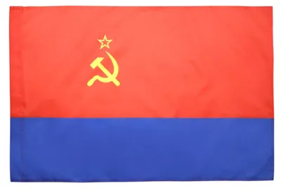 Fahne Ukrainische SSR 150x90 cm mit Mastschlaufe