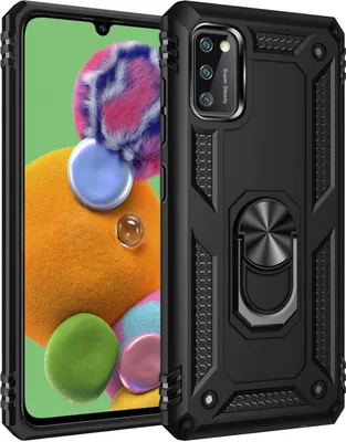 Obrázek produktu pro Silikonové pouzdro TPU Slim Case with 360° Ring Stand Protective Case Kickstand Mobile Phone Case Magnetic Car Holder kompatibilní s iPhone 14 Black