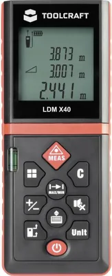 Produktbild von TOOLCRAFT LDM X40 Laser-Entfernungsmesser 40 m