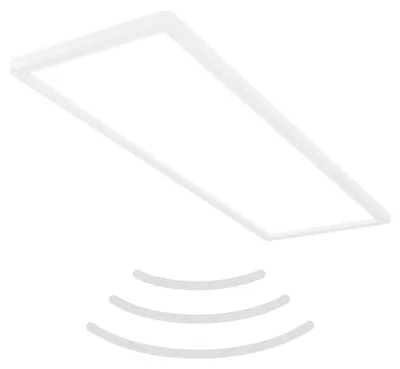 Produktbild von Ultraflache LED Deckenlampe mit Bewegungsmelder - IP44 LED Badlampe Badezimmerleuchte, Deckenpanel extra flach für Feuchträume, 58 x 20 x 3 cm (LxBxH)