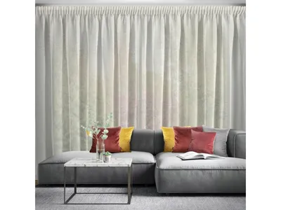 Obrázok produktu pre Hotová záclona s riasiacou páskou - Kleo, biela tkanina zdobená lesklými kryštálmi 345 x 260 cm, ZA-453914