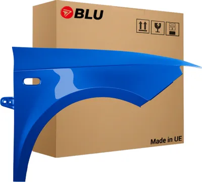 Produktbild von BLU Kotflügel Passend für Seat Ibiza (6J - IV 4. Generation) LW5P Rechts Blau AzulApollo | 2008-2017 | Vorderseite Vorne | Lackiert | Einbaufertig