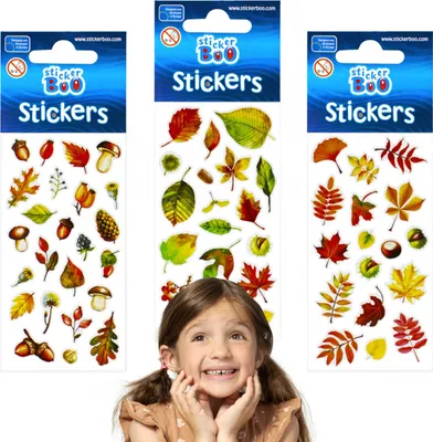 Produktbild von Stickerset für Kinder, Herbstschätze Sticker