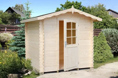 Produktbild von Gartenhaus Palmako Vivian 3,8 m² inkl. Fußboden 254 x 240 cm natur