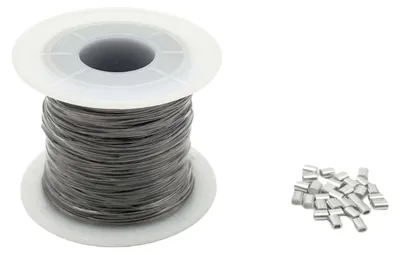 Imagen del producto de Cable de acero 100 m - Acero inoxidable 0,5 mm - Plata