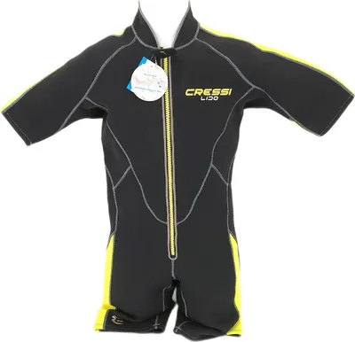 Produktbild von Cressi Neopren Shorty Tauchausrüstung Lido Schwimmkomfort Herren Schwarz Gelb XL
