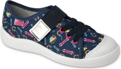 Produktbild von Mädchen Canvas-Sneaker Befado 351Y004 blau, Klettverschluss