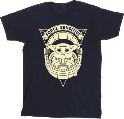 Produktbild von Star Wars - "The Mandalorian Force Sensitive" T-Shirt für Herren BI47441 (5XL) (Marineblau)