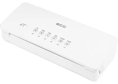 Zdjęcie produktu dla ECG VacuFresh, Biały, 0,8 mbar, Marynować, Tylko pieczęć, Pieczęć próżniowa, Przyciski, 9 l/min, 1,2 m