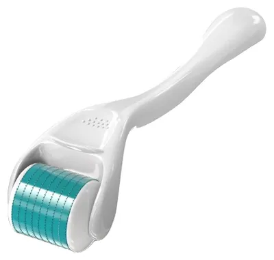 Zdjęcie produktu dla Roller z mikroigłami, igły tytanowe, wspomaga wzrost włosów, niebieski roller 0,2 mm