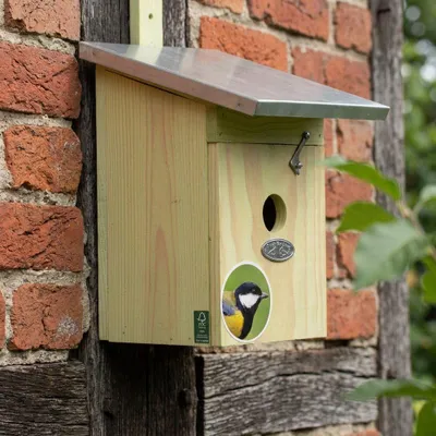 Produktbild von Nistkasten für Kohlmeise, Meisenkasten, Vogel-Nisthilfe Meisen
