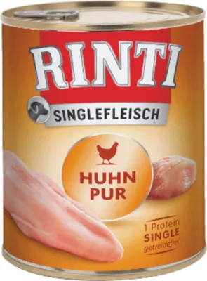 Image de Rinti 800 g x 6, viande de poulet 100 %, emballage