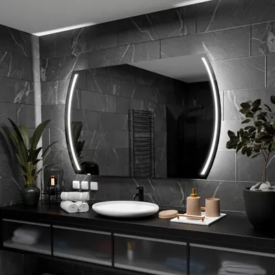 Obrázek produktu pro Koupelnové Zrcadlo LED - Cairo - 160 cm, 80 cm