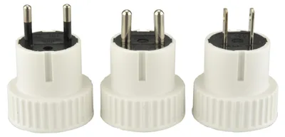 Produktbild von UNITEC Reisestecker-Set weiß 3tlg, 3 Stück
