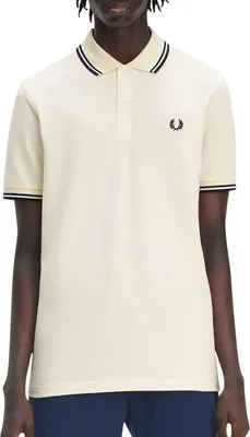Produktbild von Fred Perry Polo Twin Tipped einfarbig Creme