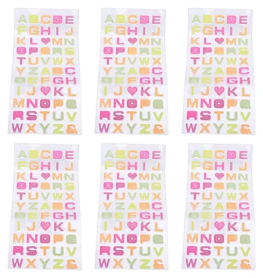 Produktbild von Bögen Glitzer-Alphabet-Aufkleber, selbstklebende Buchstaben für Scrapbooking und Möbeldekoration