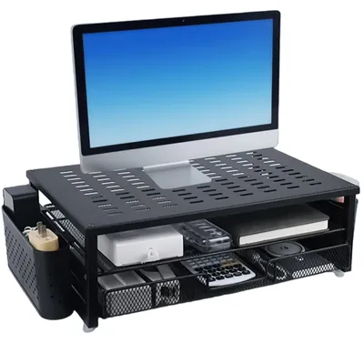 Immagine prodotto di Omgoods - Supporto per monitor con cassetto e portapenne