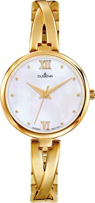 Obrázok produktu pre Dámske náramkové hodinky DUGENA 4460669 Elin, quartz, perleťový ciferník, puzdro z ušľachtilej ocele, minerálne sklo, polovičná spona z ušľachtilej ocele, sklápacia spona s tlačidlom, 3 tyče