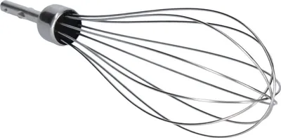 Produktbild von Rührbesenaufsatz Schneebesenaufsatz Rührbesen Schlagbesen Rühraufsatz Metall silber Bosch 00657378 Stabmixer auch passend für Pitson Profilo Ufesa Zelmer CleverMixx uvm