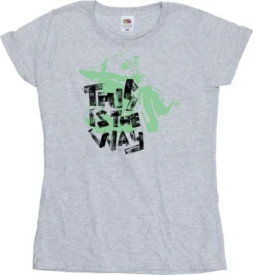 Produktbild von Star Wars - "The Mandalorian This Is The Way" T-Shirt für Damen BI50597 (M) (Grau)