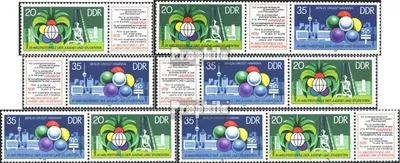 Produktbild von Briefmarken DDR 1978 Mi WZd376-WZd381 (kompl.Ausg.) postfrisch Weltfestspiele