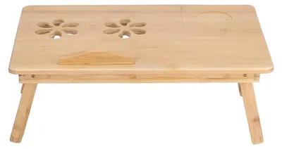 Productafbeelding van Opvouwbare Bamboe Laptoptafel met Antislip