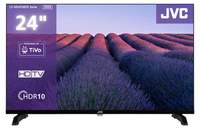 Produktbild von JVC LT-24VH3655 Fernseher 24 Zoll Smart TV mit HD-Ready Auflösung, HDR und Triple-Tuner (2026)