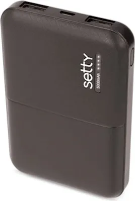 Obrázok produktu pre Powerbanka Setty 5000mAh, 12Wčerná
