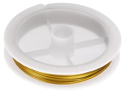 Edelstahldraht 21 Gauge, 10 m, gold, für Schmuckherstellung