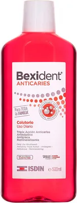 Zdjęcie produktu dla Isdin Bexident płyn do płukania jamy ustnej przeciw próchnicy 500 ml