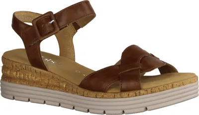 Produktbild von Gabor Comfort 42704-53 Damensandalette, Leder, Camel (Braun), Keilsandalen - Damenschuhe Sandalette / Sling, Braun, leder (vacchetta)