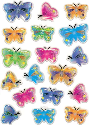 Produktbild von HERMA Decor Labels MAGIC butterflies stone 1 sheet