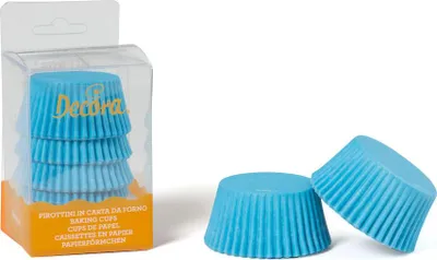 Obrázek produktu pro Decora 0339675, Košíčky na cupcaky/muffiny, Kulatý, 220 °C, Modrá, Papír, 32 mm