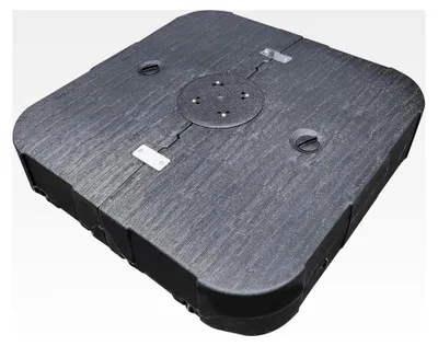 Produktbild von Schirmständer für Ampelschirme, befüllbar mit Wasser oder Sand, 150 kg, mobil
