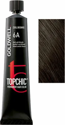 Produktbild von Goldwell Topchic The Browns, Braun, 6A, Dark Ash Blonde, Unisex, 60 ml, Alle Haare