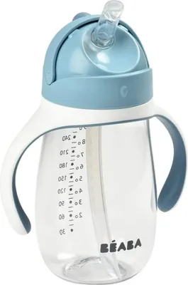 Produktbild von Beaba Strohhalmbecher 300ml - windisches blau; 913479