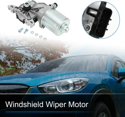 Image de Moteur d'essuie-glace pour Lancia Ypsilon 3 III 312 2011-2021 4 Broches No.51833650/52025797 Moteur d'essuie-glace avant de remplacement 1pc