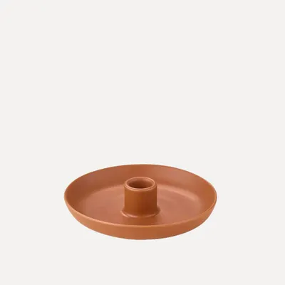 Produktbild von Blomus Kerzenhalter -VELA- Farbe Amber Brown Größe M Form rund Ø 14,5 cm, 67144, Shop Exclusive