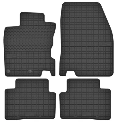 Produktbild von Gummi-Fußmatten für Nissan Qashqai II J11 2013-2021 (Crossover) – 4-tlg, Schwarz, passgenau – Wielganizator SolidTread