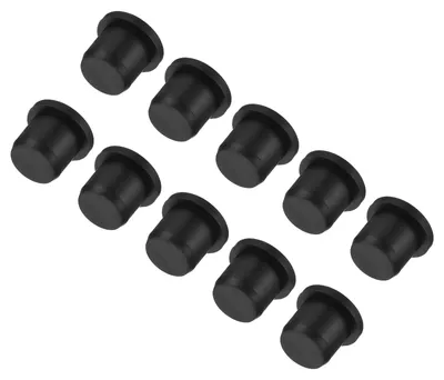 Silikonstopfen T-Form, Ø 12,5 mm, schwarz, 20 Stück