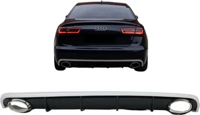 Produktbild von Tylny dyfuzor do Audi A6 C7 4G Saloon Avant 2010-2014 Końcówki wydechu o wyglądzie RS6