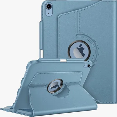 Produktbild von Fintie Hülle für iPad 11 Generation 11 Zoll 2025 (A16), iPad 10 Generation 10.9 Zoll 2022 mit Pencil Halter - Schutzhülle Cover mit 360 Grad drehbarem Ständer und Auto Schlaf/Wach, Dunstblau