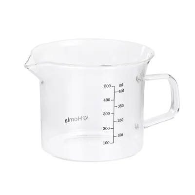 Produktbild von HOMLA MAVIS Messbecher aus transparentem Glas 0,5 l