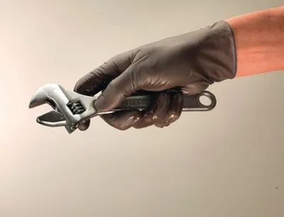 Immagine prodotto di Guanti monouso TouchNTuff 93-250 taglia 9,5-10 nitrile antracite 100 pezzi/scatola