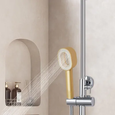 Obrázek produktu pro Sprchová hlavice s houbovým filtrem G1/2'' zlatá pro masážní očistu těla