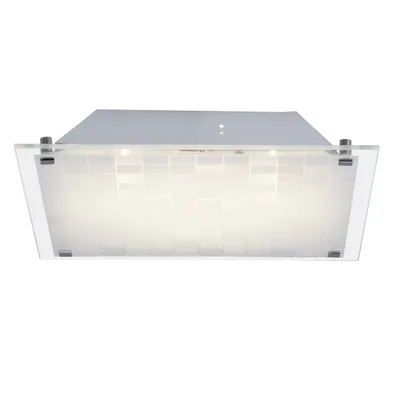 Image de Applique et plafonnier LED Malinda 30 x 30 cm, chrome/blanc