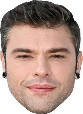 Produktbild von Pappmaske Fedez Maske aus Karton für Erwachsene - Einheitsgröße